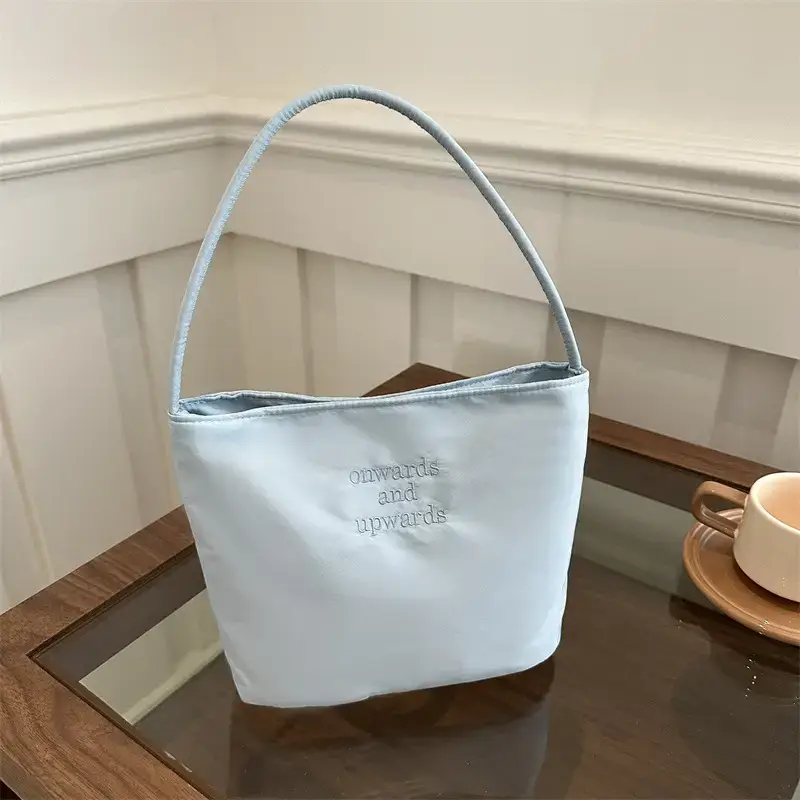 Black Nylon Shoulder Bag for Women 2024 New Arrival