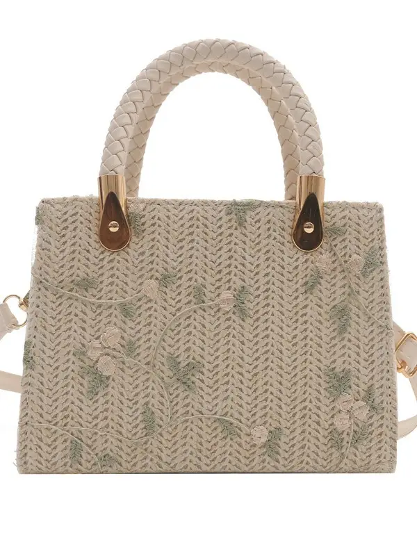 Women's 2024 Summer Shoulder Crossbody Bag with Braided Handles - Image 11