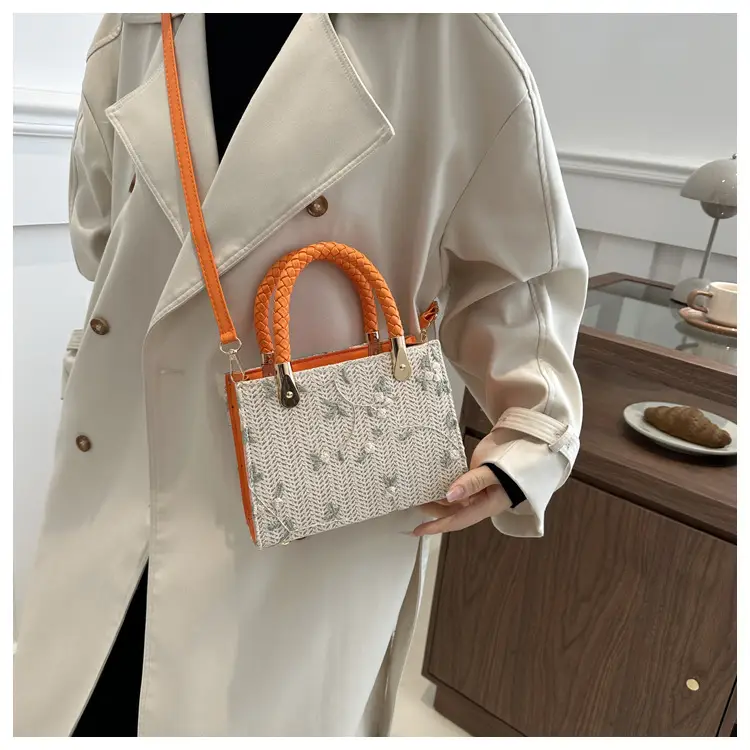 Women's 2024 Summer Shoulder Crossbody Bag with Braided Handles — feature 10