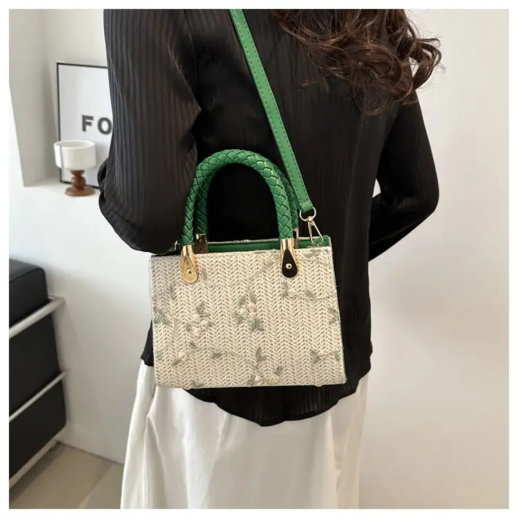 Women's 2024 Summer Shoulder Crossbody Bag with Braided Handles — feature 11