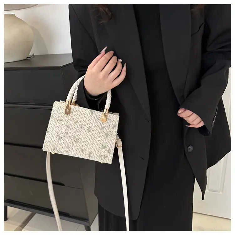 Women's 2024 Summer Shoulder Crossbody Bag with Braided Handles — feature 15