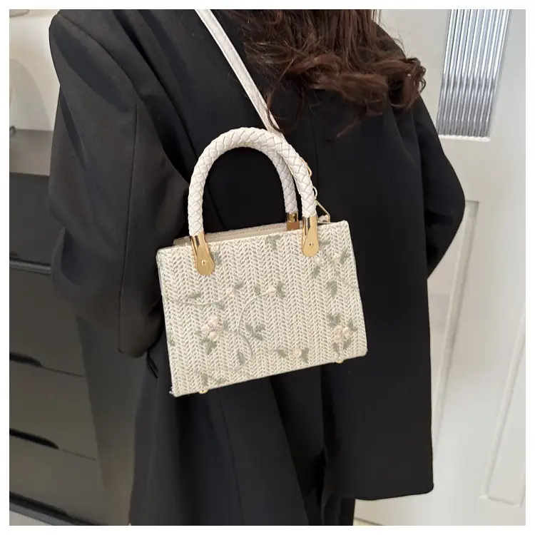 Women's 2024 Summer Shoulder Crossbody Bag with Braided Handles — feature 16