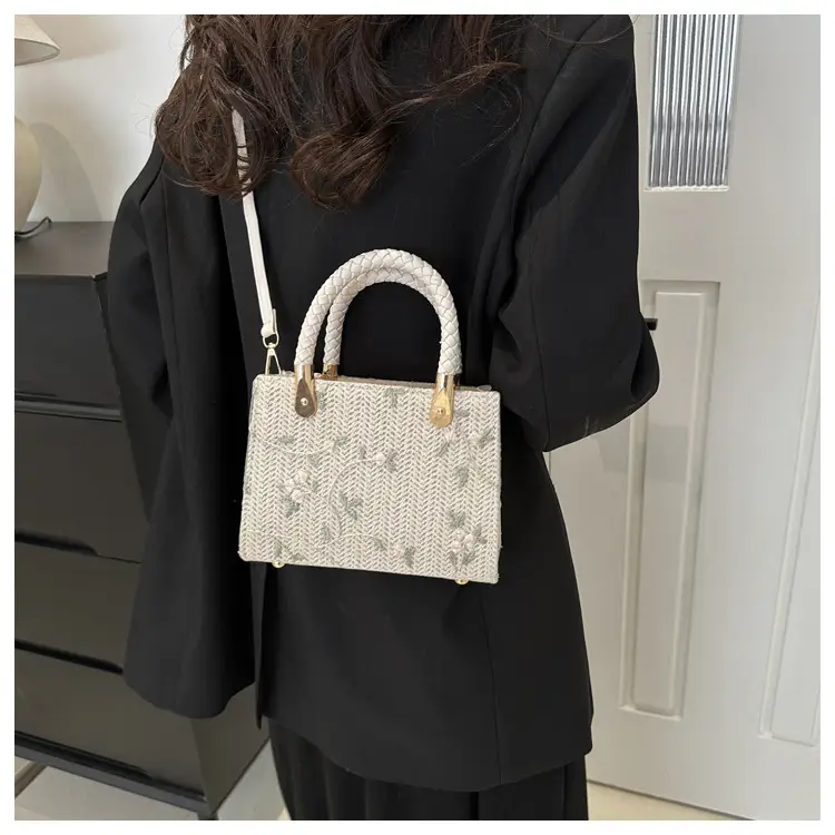 Women's 2024 Summer Shoulder Crossbody Bag with Braided Handles — feature 17