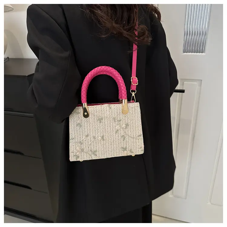 Women's 2024 Summer Shoulder Crossbody Bag with Braided Handles — feature 19