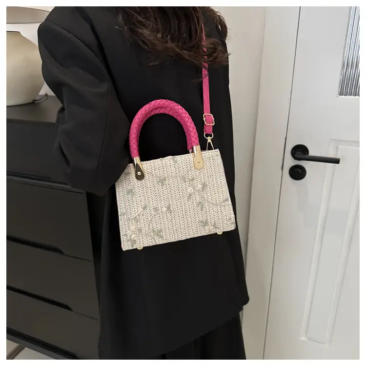 Women's 2024 Summer Shoulder Crossbody Bag with Braided Handles — feature 20