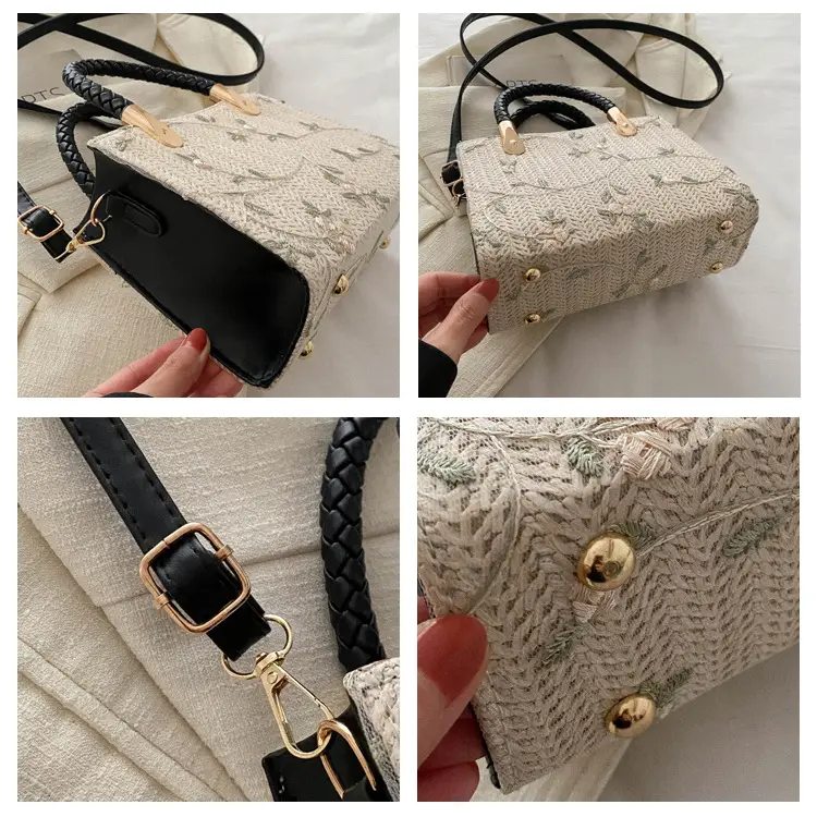 Women's 2024 Summer Shoulder Crossbody Bag with Braided Handles — feature 21