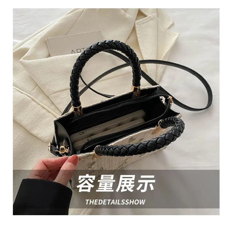 Women's 2024 Summer Shoulder Crossbody Bag with Braided Handles — feature 6