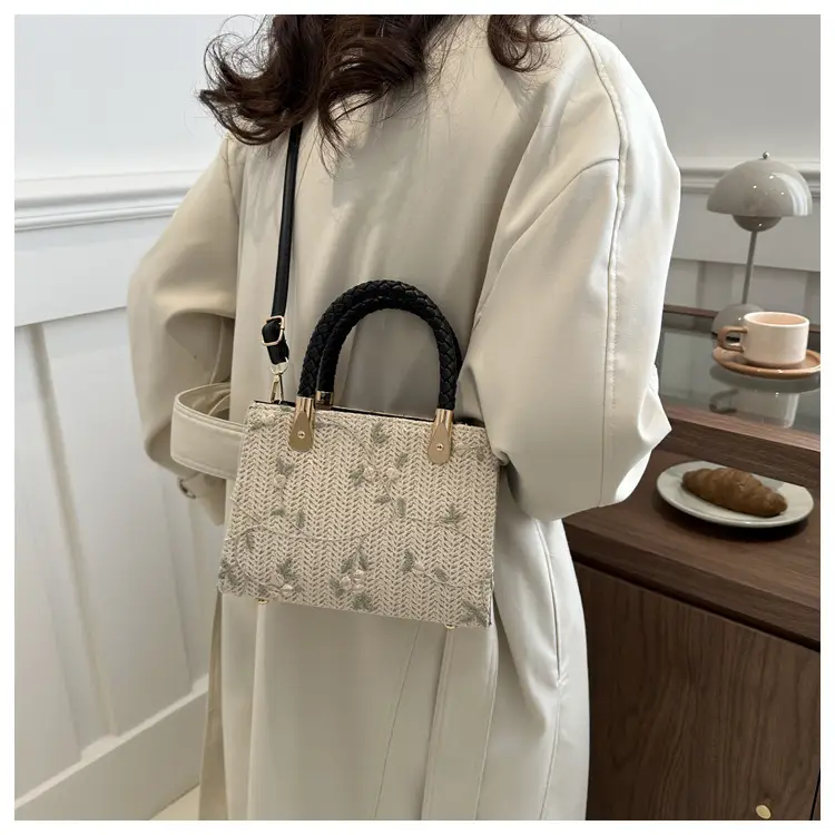 Women's 2024 Summer Shoulder Crossbody Bag with Braided Handles — feature 8