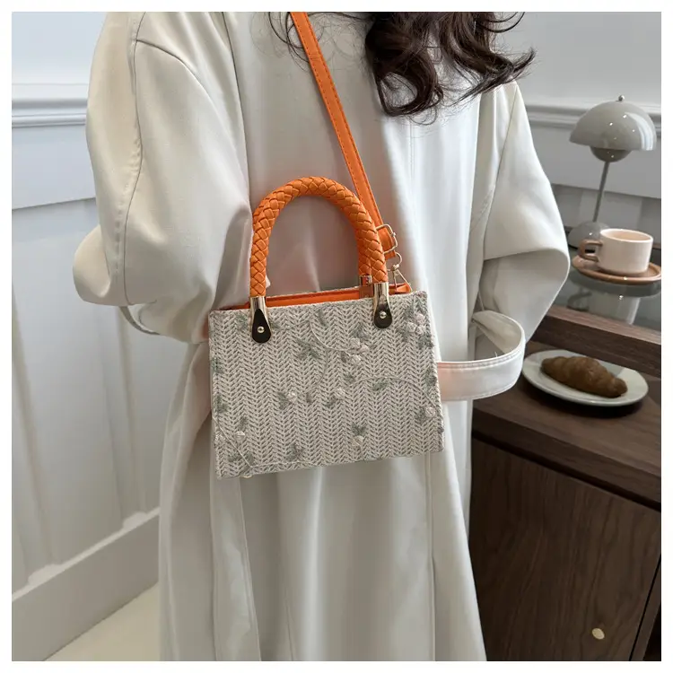 Women's 2024 Summer Shoulder Crossbody Bag with Braided Handles — feature 9
