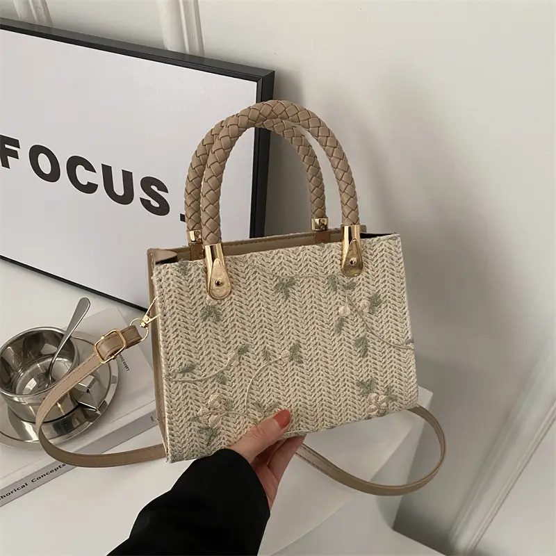 Women's 2024 Summer Shoulder Crossbody Bag with Braided Handles - Image 4