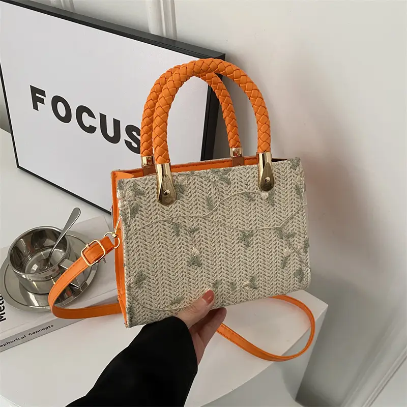 Women's 2024 Summer Shoulder Crossbody Bag with Braided Handles - Image 5