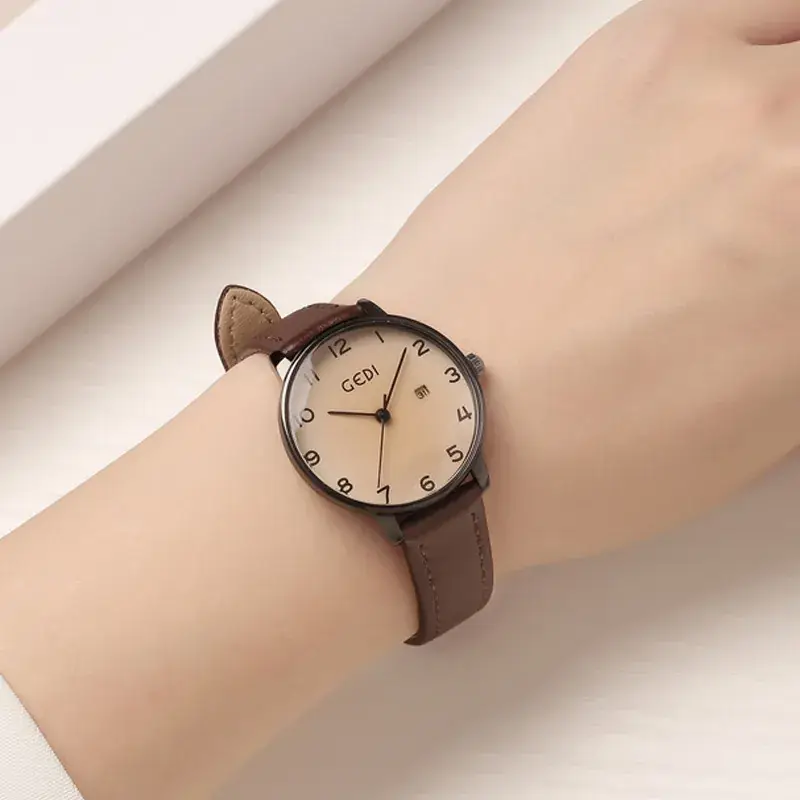 Goldie Vintage Leather Watch for Women - Image 9