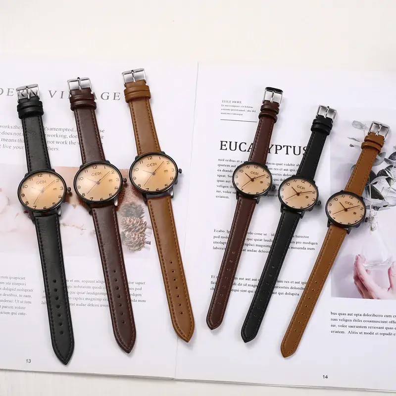 Goldie Vintage Leather Watch for Women - Image 10