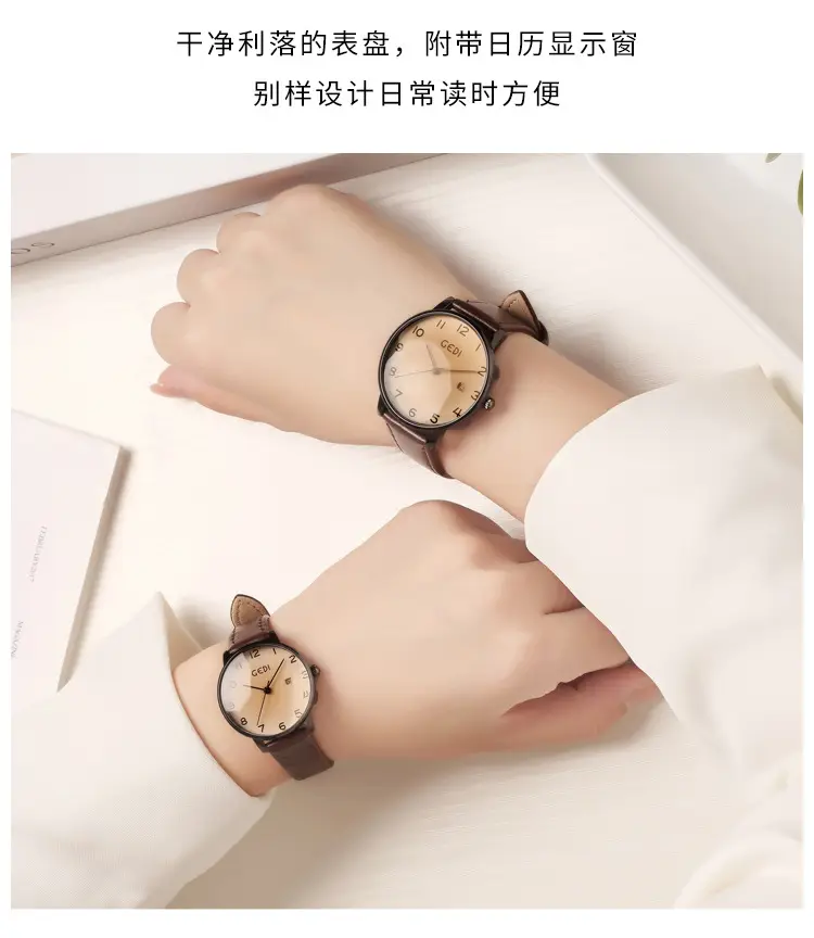 Goldie Vintage Leather Watch for Women — feature 4
