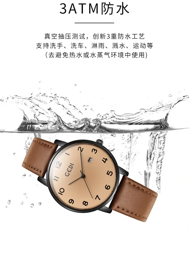 Goldie Vintage Leather Watch for Women — feature 8
