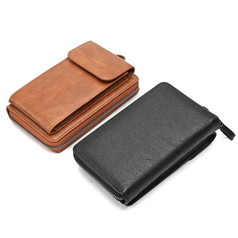 Black Retro Women's Crossbody Phone Wallet Bag - Image 12