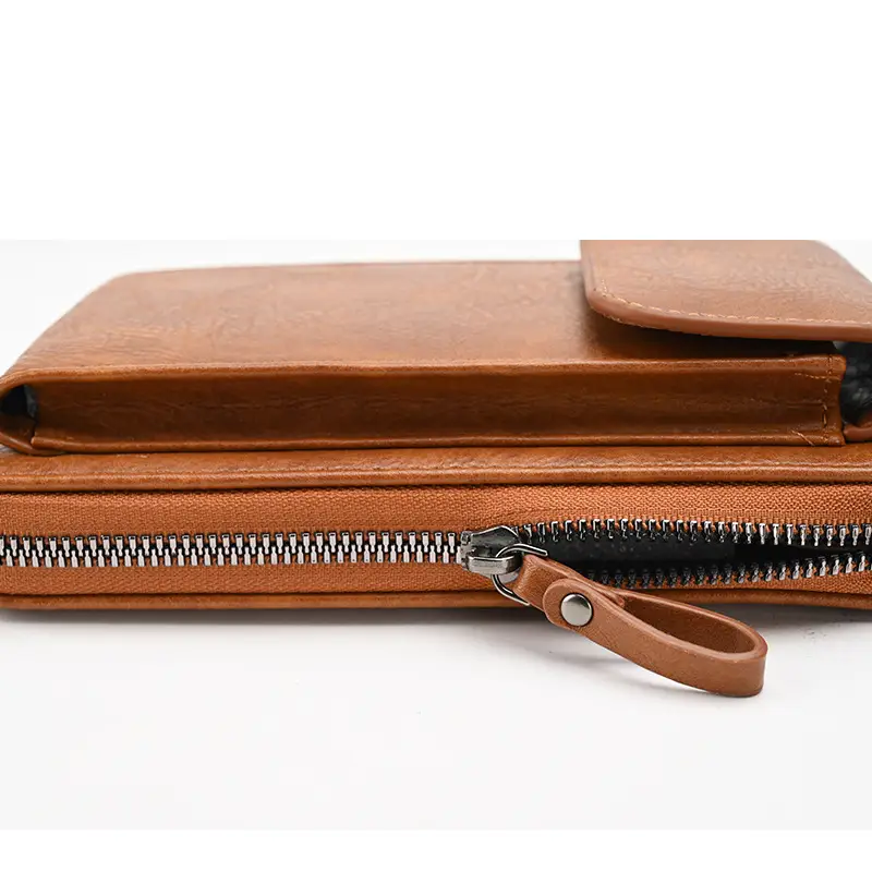 Black Retro Women's Crossbody Phone Wallet Bag - Image 13