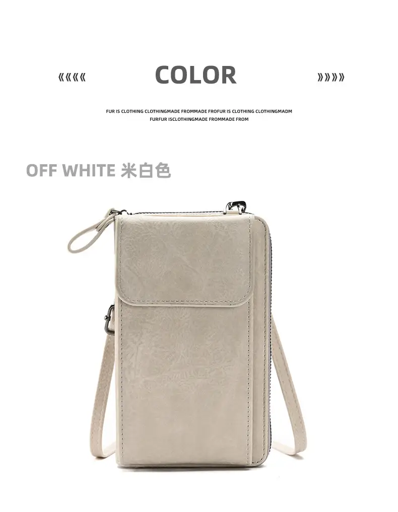 Black Retro Women's Crossbody Phone Wallet Bag — feature 8