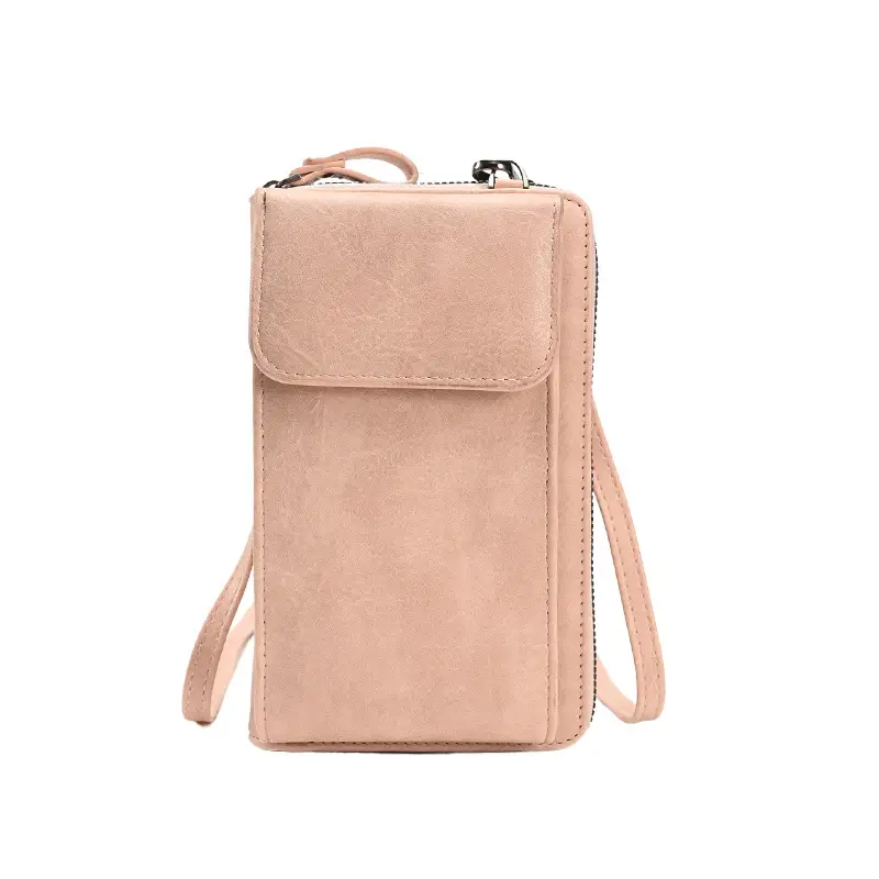 Black Retro Women's Crossbody Phone Wallet Bag - Image 5