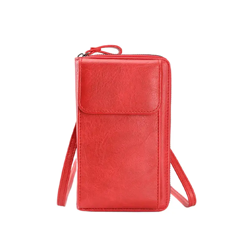 Black Retro Women's Crossbody Phone Wallet Bag - Image 6