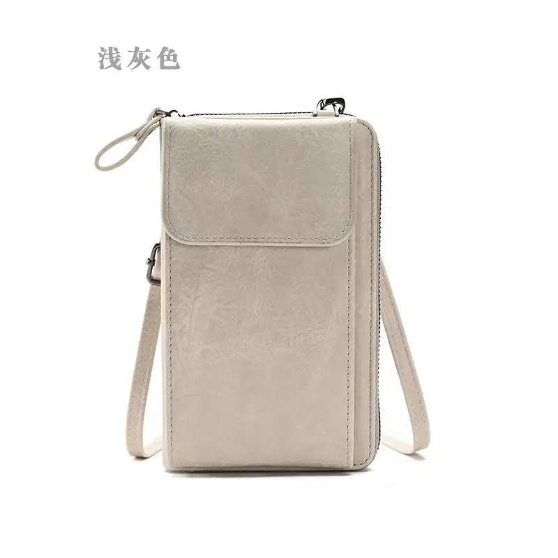 Black Retro Women's Crossbody Phone Wallet Bag - Image 7