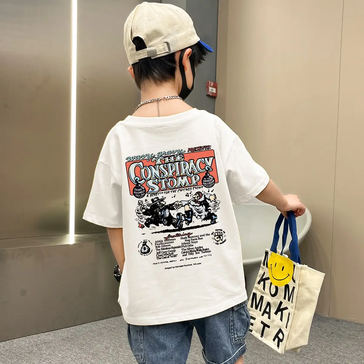 Conspiracy Theory Cotton T-Shirt for Boys Girls Medium Large — feature 3