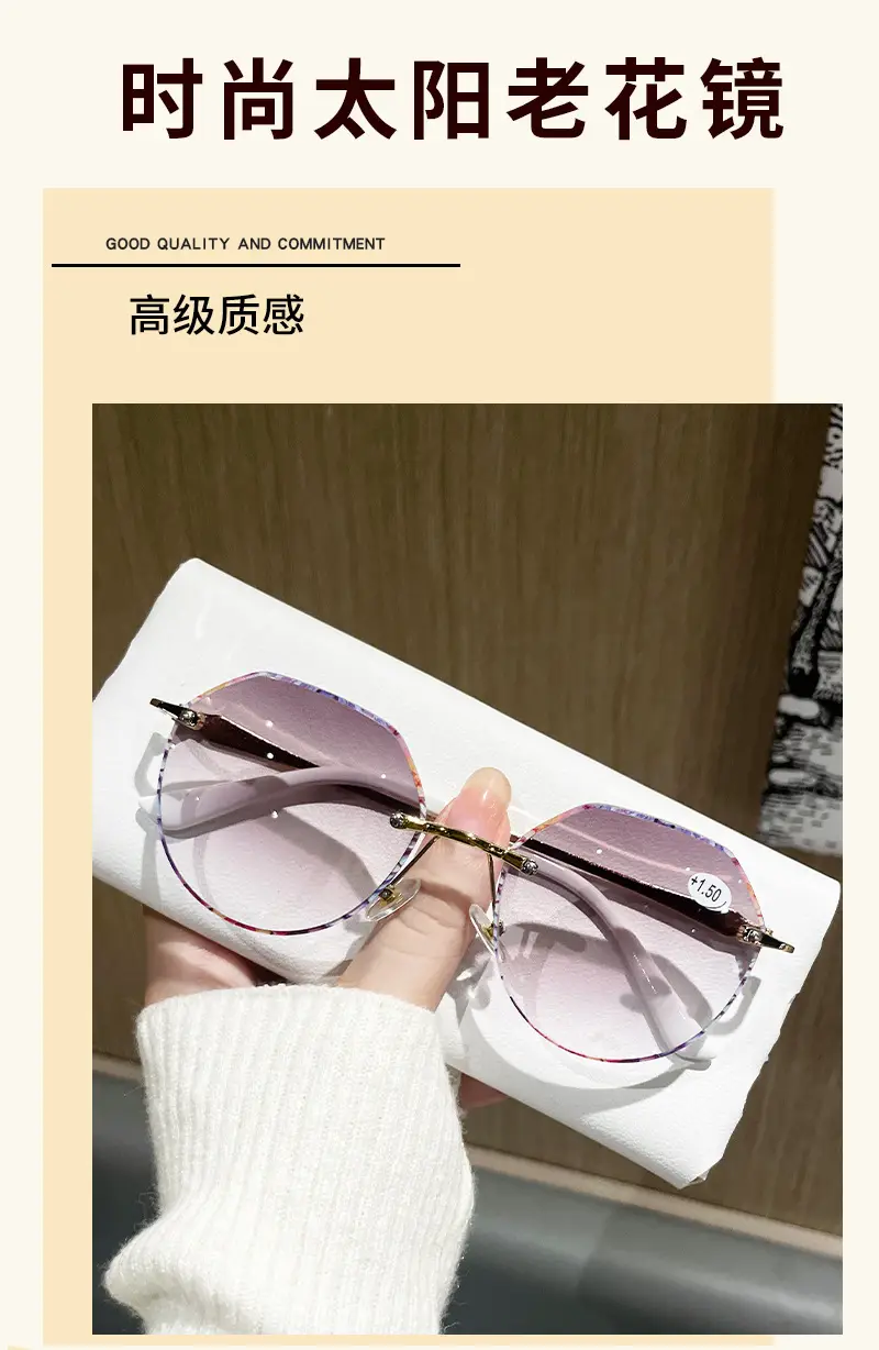 2024 Metal Oval Reading Glasses with 3D Lace Frame β feature 27