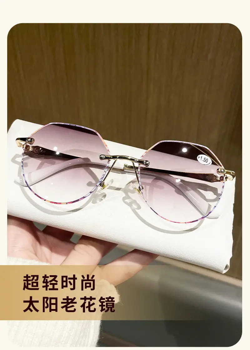 2024 Metal Oval Reading Glasses with 3D Lace Frame β feature 30