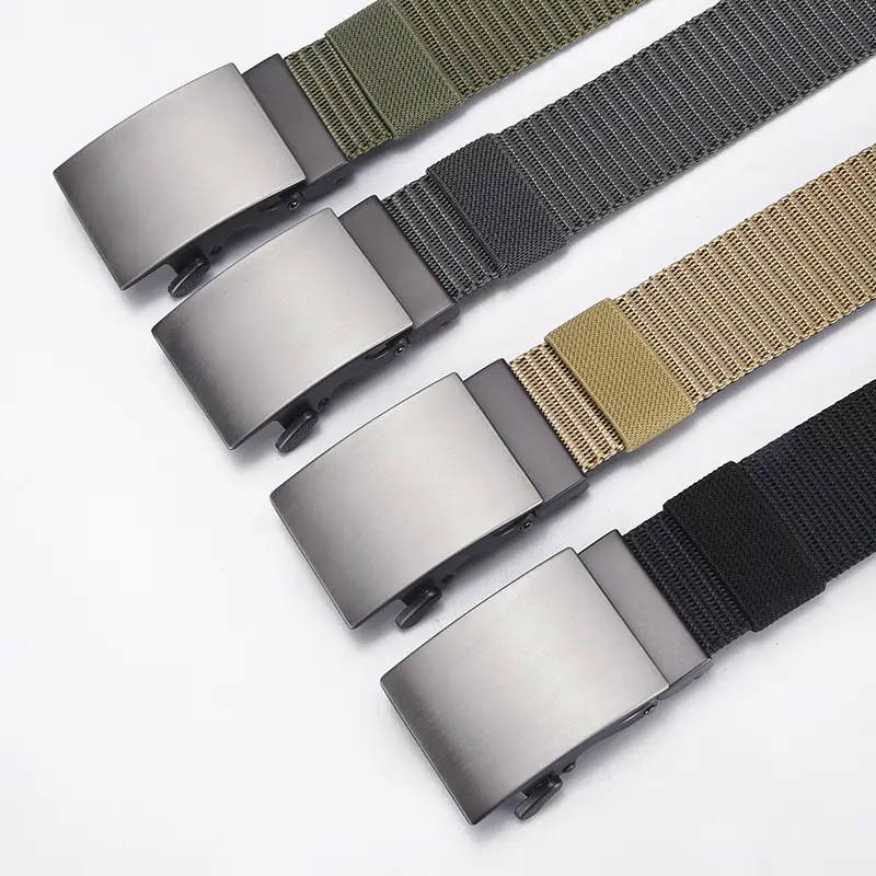 Double-Sided Faux Nylon Belt for Men European American Casual Waist-Cinching - Image 6