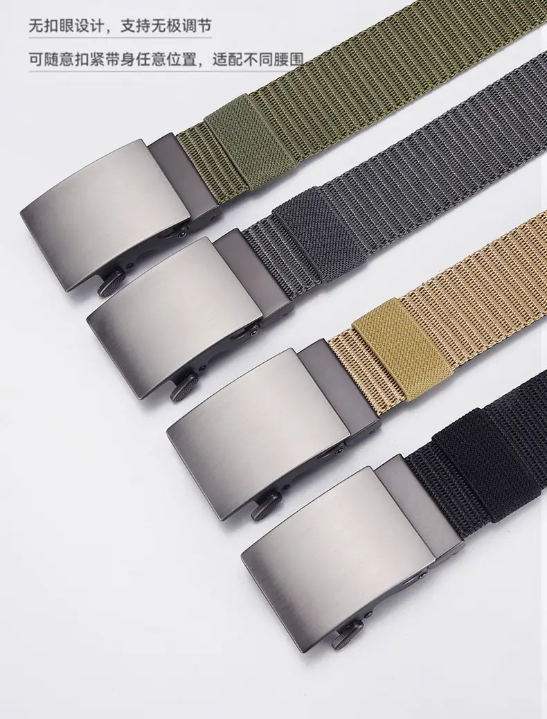 Double-Sided Faux Nylon Belt for Men European American Casual Waist-Cinching — feature 41