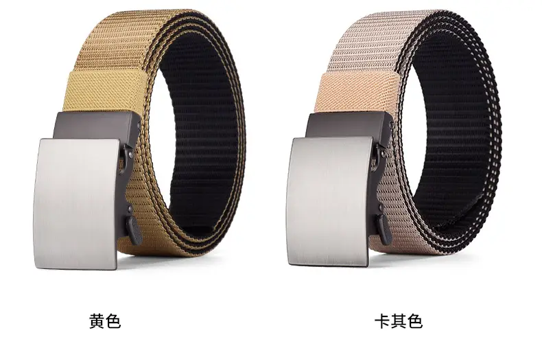 Double-Sided Faux Nylon Belt for Men European American Casual Waist-Cinching — feature 52