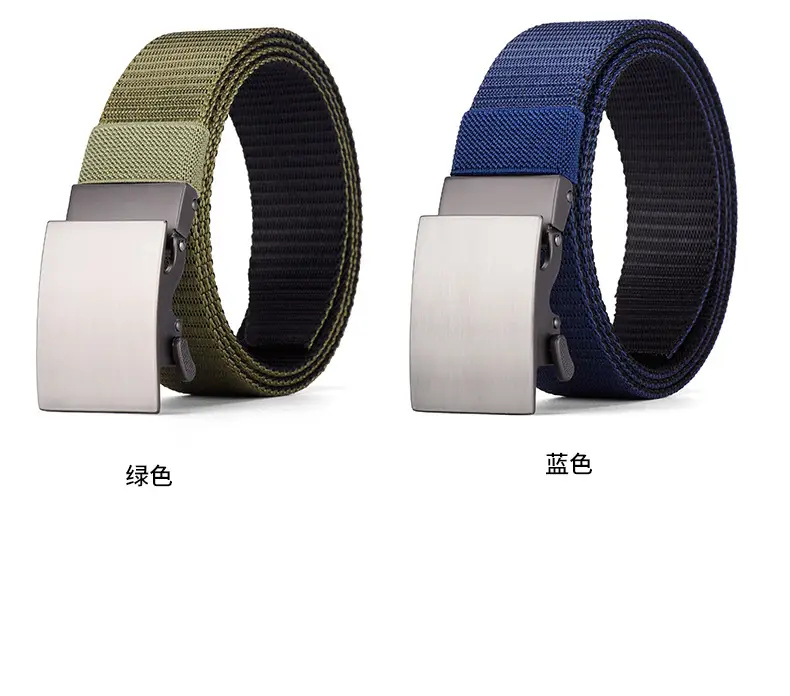 Double-Sided Faux Nylon Belt for Men European American Casual Waist-Cinching — feature 53
