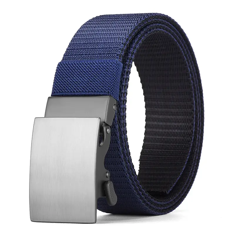 Double-Sided Faux Nylon Belt for Men European American Casual Waist-Cinching - Image 2