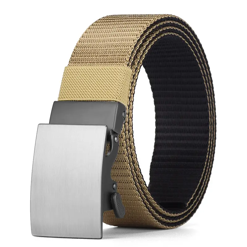 Double-Sided Faux Nylon Belt for Men European American Casual Waist-Cinching - Image 3