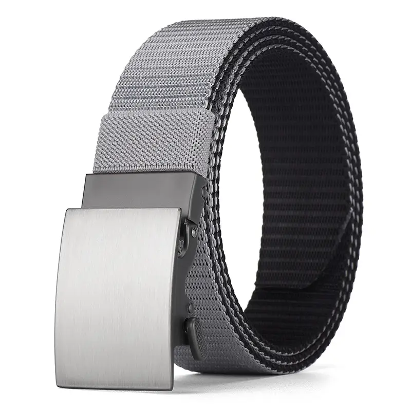 Double-Sided Faux Nylon Belt for Men European American Casual Waist-Cinching - Image 4