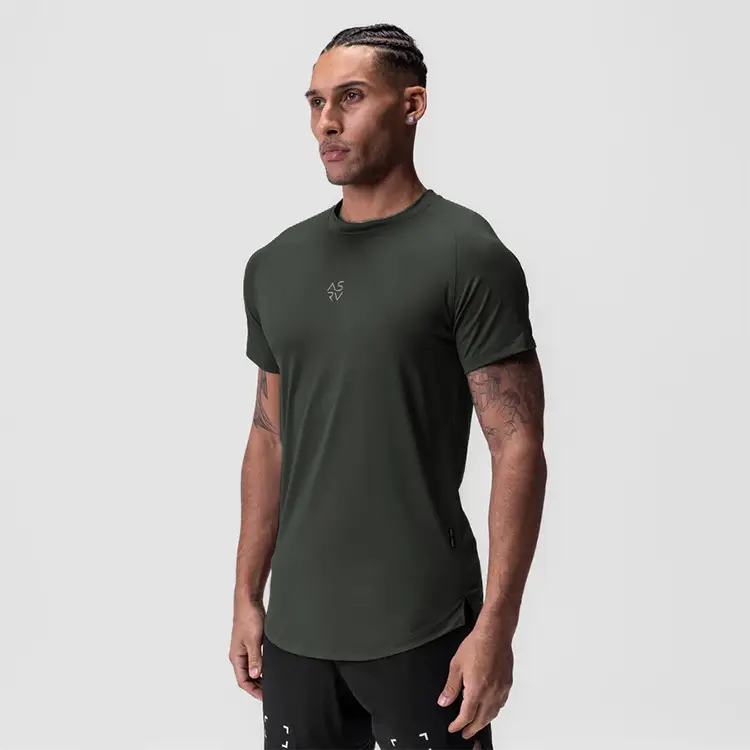 Men Black Slim Fit T-Shirt with Logo — feature 10