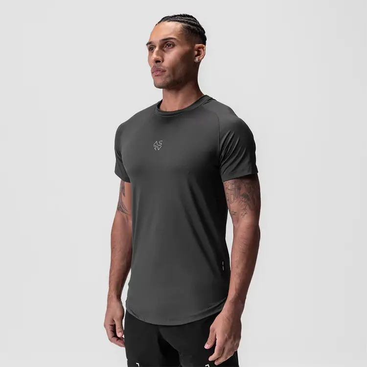 Men Black Slim Fit T-Shirt with Logo — feature 16
