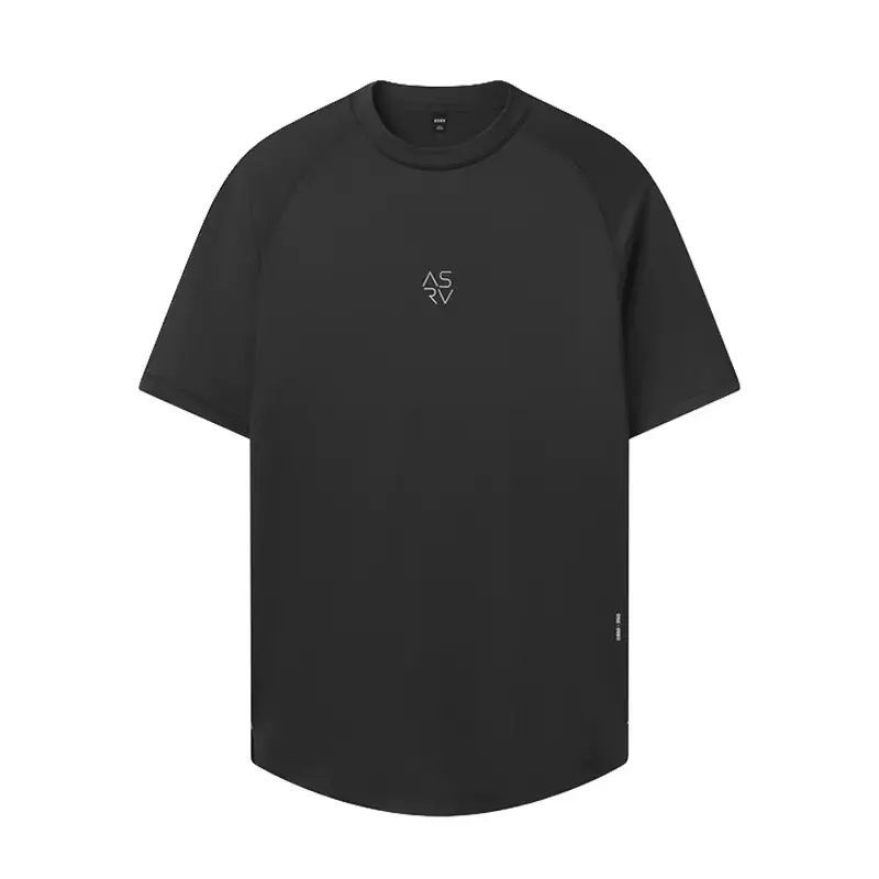 Men Black Slim Fit T-Shirt with Logo - Image 4