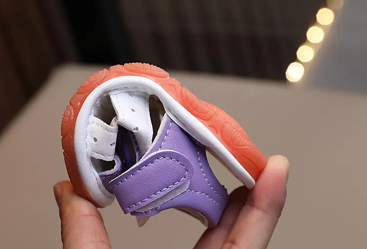 Girls Cartoon Call Sandals 0-1Yr Purple White β feature 10