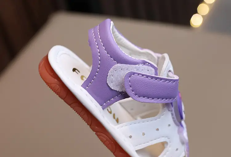 Girls Cartoon Call Sandals 0-1Yr Purple White β feature 9