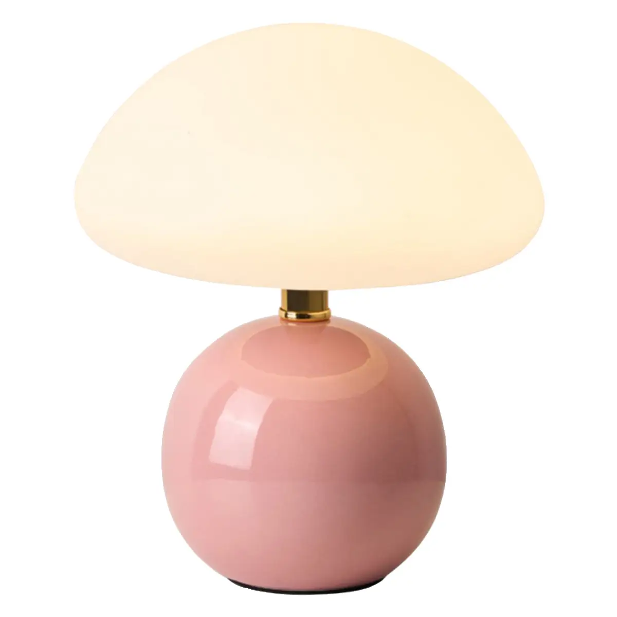 Mushroom Small Table Lamp Cream Rolling Plastic Ceramic Warm Atmosphere Everlasting Lamp Eye Protection Led Lamp Bedroom Decoration Bedside Lamp Lighting - Image 15
