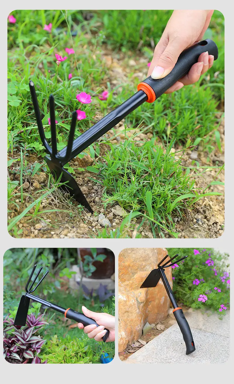 Shovel, Shovel, Small Shovel, Flower Planting Tool, Three-piece Set, Small Rake, Small Hoe, Shovel, Sea Gardening, Vegetable Planting and Weeding — feature 17