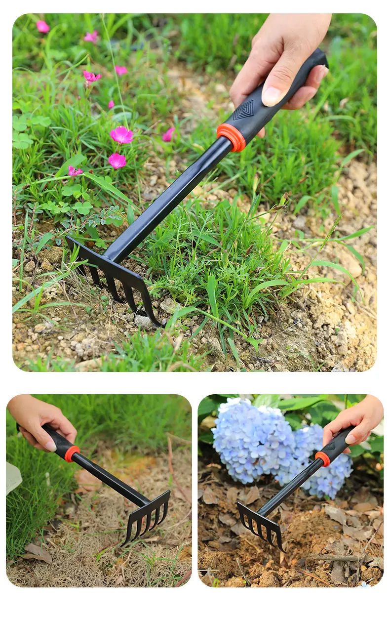 Shovel, Shovel, Small Shovel, Flower Planting Tool, Three-piece Set, Small Rake, Small Hoe, Shovel, Sea Gardening, Vegetable Planting and Weeding — feature 19