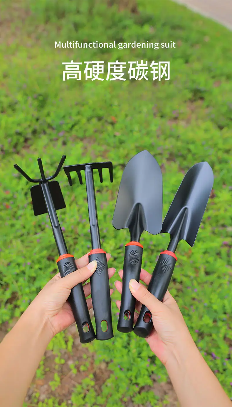 Shovel, Shovel, Small Shovel, Flower Planting Tool, Three-piece Set, Small Rake, Small Hoe, Shovel, Sea Gardening, Vegetable Planting and Weeding — feature 3