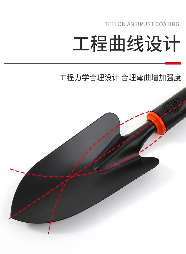 Shovel, Shovel, Small Shovel, Flower Planting Tool, Three-piece Set, Small Rake, Small Hoe, Shovel, Sea Gardening, Vegetable Planting and Weeding — feature 7