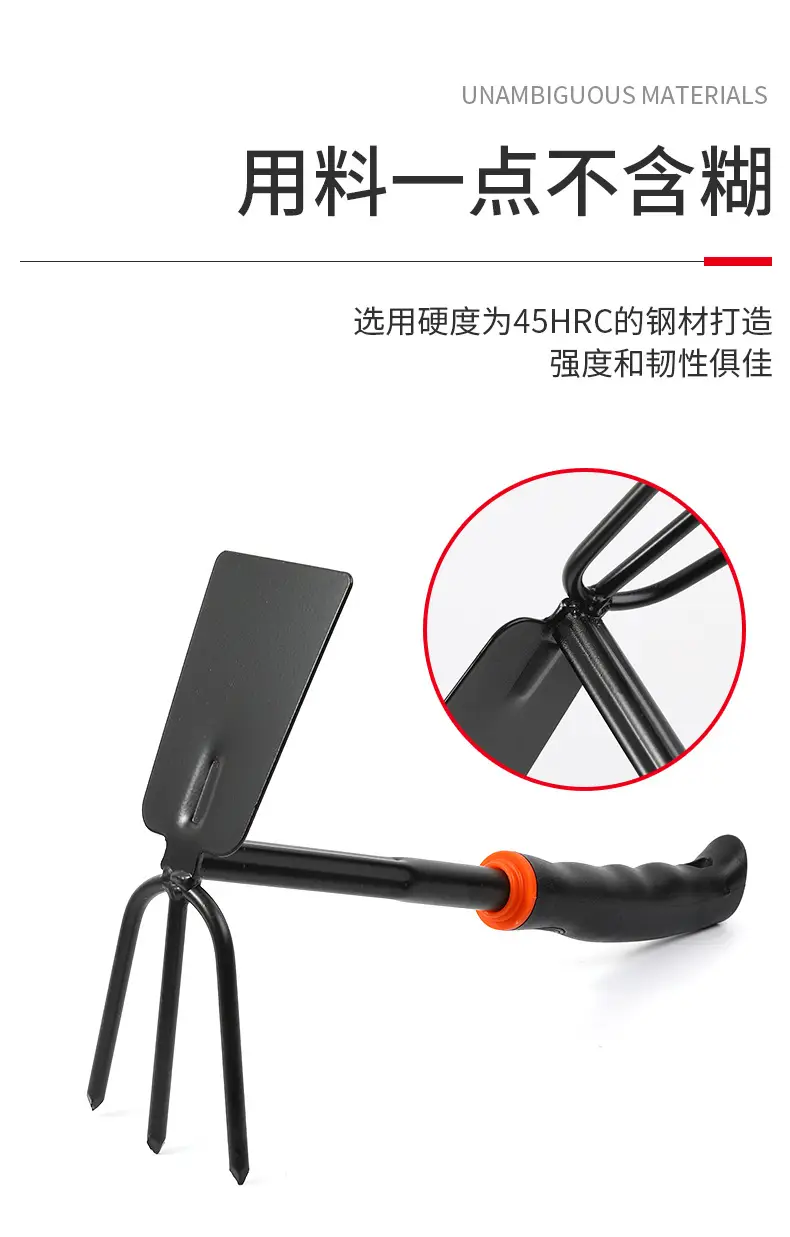 Shovel, Shovel, Small Shovel, Flower Planting Tool, Three-piece Set, Small Rake, Small Hoe, Shovel, Sea Gardening, Vegetable Planting and Weeding — feature 9