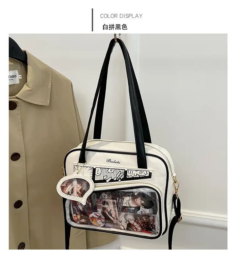 Japanese Painful Bag for Girls Transparent Bar Bag — feature 14