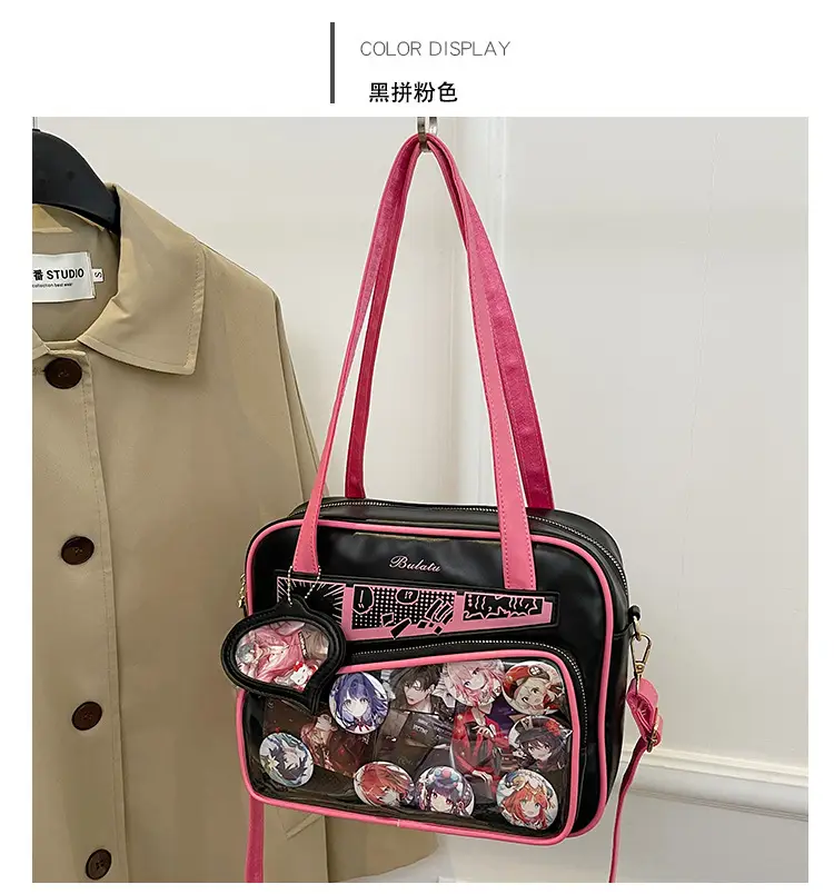 Japanese Painful Bag for Girls Transparent Bar Bag — feature 15