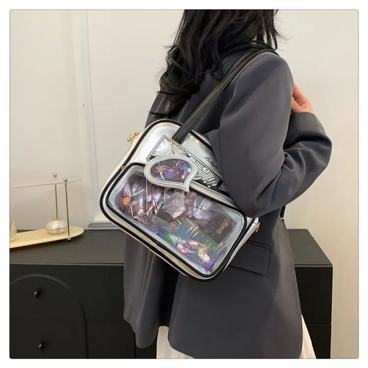 Japanese Painful Bag for Girls Transparent Bar Bag — feature 20
