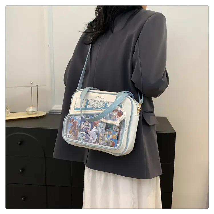 Japanese Painful Bag for Girls Transparent Bar Bag — feature 22